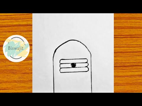 How to draw shivling step by step | Shivlingam drawing easy |Pencil Sketch|Hand holding easy drawing