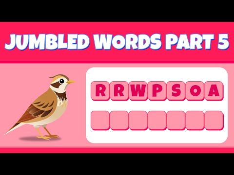 Jumbled words 5 I Fun Word Scramble Quiz | Guess the Words with Hints | Play & Learn I