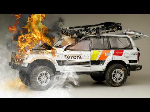 Crashing Toyota Land Cruiser LC80 - Extreme Off-roading Went Wrong