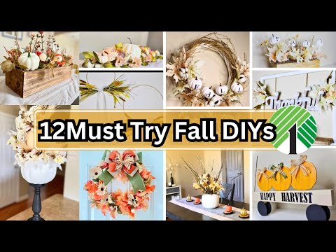 12 Must Try Fall DIYs | Fall Dollar Tree DIYs | Fall DIYs 🍂