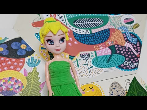 Tinker Bell Fairy Making With Clay 🧚‍♀️🥰❤️Old Barbie Doll Makeover To Fairy Doll🧚‍♀️💃😍🥳