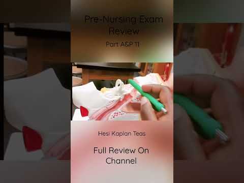 Pre-Nursing Exam Review| Anatomy Physiology Part 11