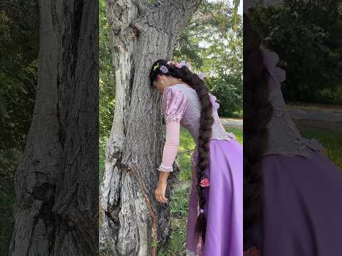 I can’t believe I did this!!!! Tangled Rapunzel dress cosplay! #tangledrapunzel