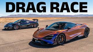 McLaren P1 vs McLaren 765LT DRAG RACE! Hypercar vs supercar!!!