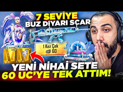 7 SEVİYE BUZ DİYARI SCAR VE NİHAİ SET GELDİ!! 60 UC'YE TEK ATTIM 😱 (İMKANSIZ OLAY!!) | PUBG MOBILE