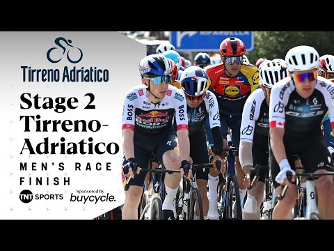 TEXTBOOK WIN! ✅ | Men's Stage 2 Tirreno-Adriatico 2025 Final KM's | TNT Sports Cycling