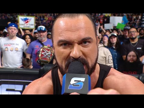 Drew McIntyre da una promo en contra de John Cena antes de Elimination Chamber en Smackdown