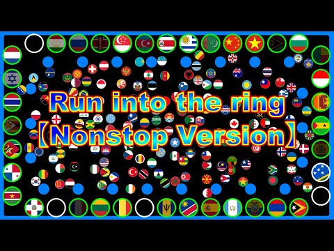 【nonstop version】Run into the ring ~200 countries survival marble race~| Marble Factory