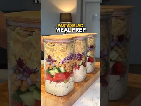 Pasta Salad Meal Prep - Quick & Easy - Healthy & High in Protein