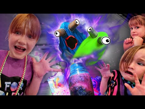 ADLEY'S 8th BiRTHDAY!! Rainbow Ghosts and Pizza Party, Purple Lava, Escape the Portal, then Presents