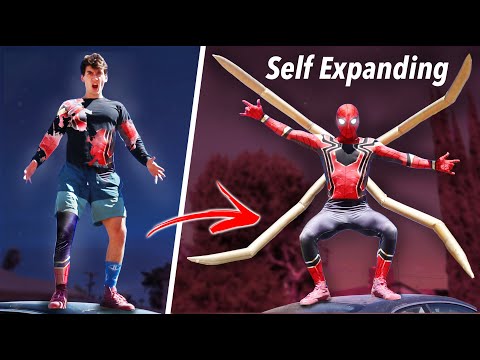 REAL Spider-Man Nanotech Suit! - Self Expanding Iron Spider!!! (No Way Home)