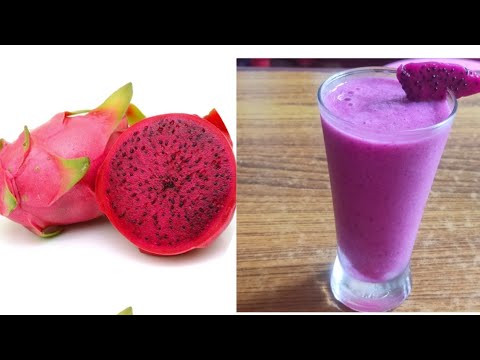 Healthy & Easy Red Dragon Fruit Milkshake // Summer Spical Drink