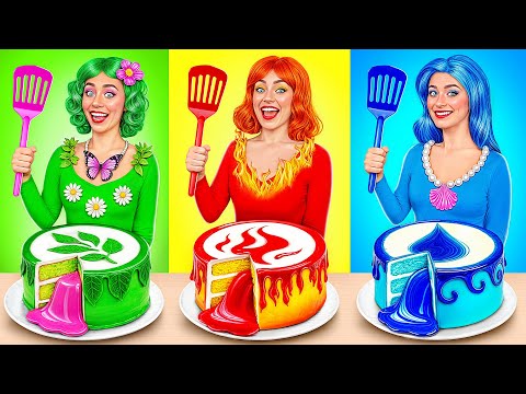 Cooking Challenge with Three Elements | Fire Girl, Water Girl and Air Girl by Multi DO Girls