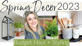 BUDGET FRIENDLY Decor Haul + STYLING ideas! | Spring Decorating 2023