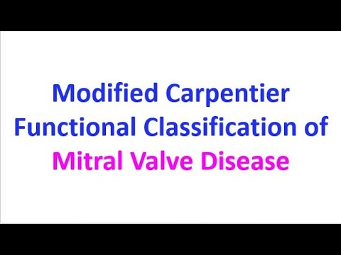 Modified Carpentier functional classification of mitral valve disease