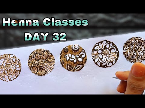 Tazaheen Henna Classes DAY 32 || Learn Detailed Henna With Tazaheen Henna Classes 2023