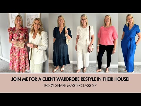 Body Shape Masterclass 27. Watch a Client Wardrobe Re-style. How to declutter your wardrobe.