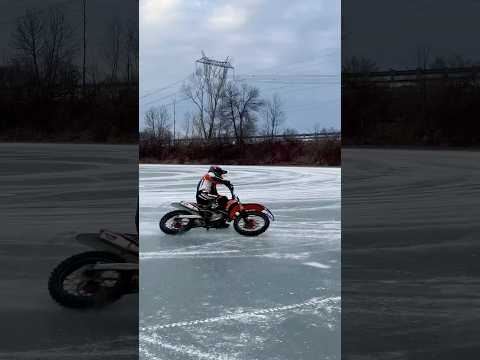 Ice racing practice #lifeincanada #winteractivities #iceracing