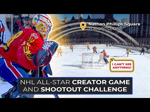 Hockey Creators Game + Shootout Contest at Nathan Phillips Square in Toronto!