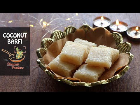 Coconut Burfi Recipe | Thengai Barfi Recipe | Bariyal Bardi Recipe