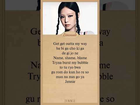 JENNIE like JENNIE LYRICS | Jennie like Jennie rap part lyrics | #jennie #ruby #likejennie #shorts