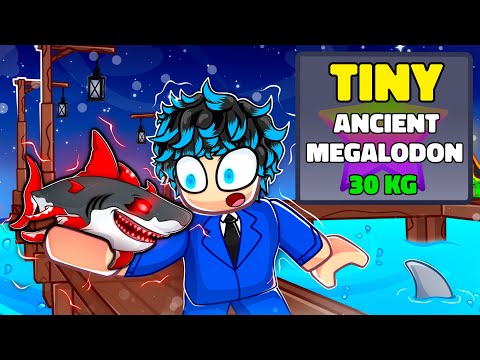 Catching Worlds First TINY MEGALODON on Roblox Fisch!