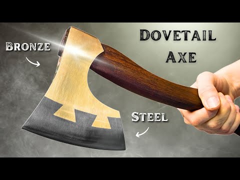 Making a bronze hatchet with a steel blade - Dovetail Axe