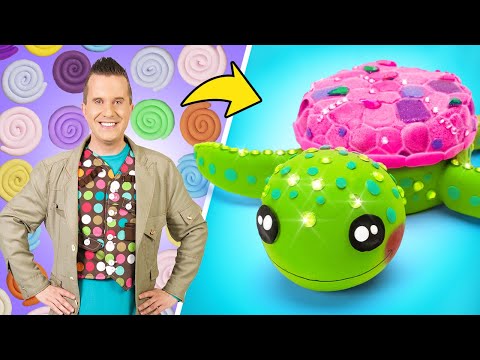 Candy Hideout Gets a Wild Makeover! Cute Airclay Crafts For kids with Slick Slime Sam's Maker World!