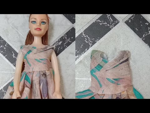 Diy Barbie frock making