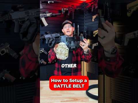 How to Setup a Gun Belt😱 #shorts