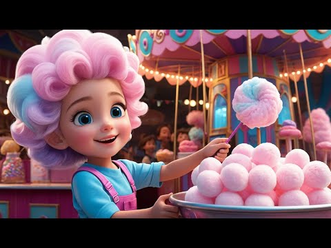 Cotton Candy, Cotton Candy, Sweet and Light Rhyme Song | Popular Rhyme | Educational Kids Songs