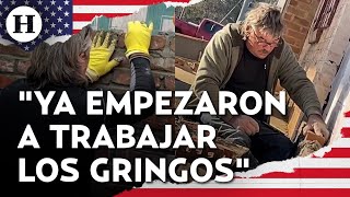 ¿Ya llegó la ayuda? Trabajadores estadounidenses ocupan puestos de migrantes como albañiles