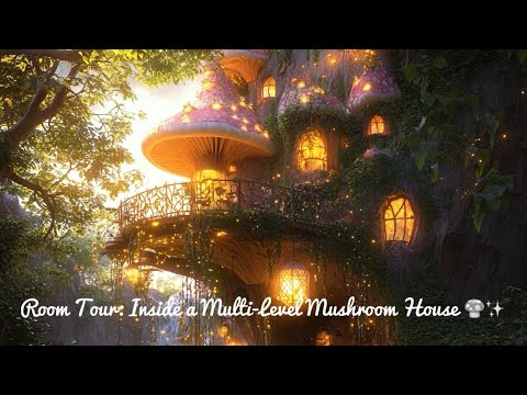 Room Tour: Inside a Multi-Level Mushroom House 🍄✨ | Fantasy Forest Adventures