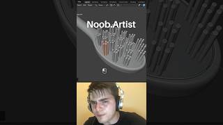 Noob vs Pro artist: creating tooth brush #blendertutorial #blender #blendercommunity #blender3d #b3d