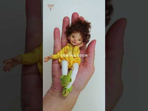 Art doll making process (final stage - making the clothes)