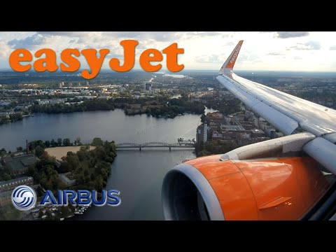 easyJet Airbus A320 ✈ Approach and Landing in Berlin-Tegel