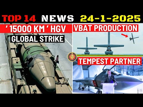 Indian Defence Updates : 15000 Km Hypersonic Glide Vehicle,VBAT Drone Deal,6th Gen Tempest Joining