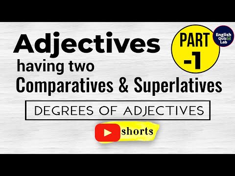 Degrees of Adjectives | Exceptions -1