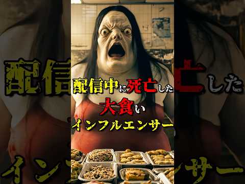 大食い配信中にﾀﾋ亡したインフルエンサー #都市伝説 #雑学 #怖い話 #shorts