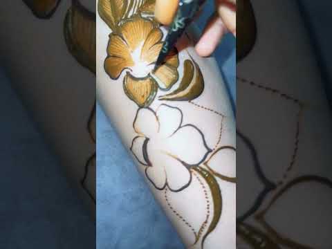 New 💫 unique flower mehndi design #shortsfeed #shorts #shortsviral #ytshorts #trendingshorts #henna