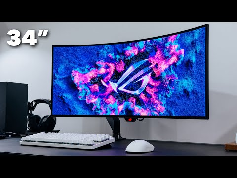 ROG 34" OLED Gaming Monitor: Unboxing + Review (PG34WCDM)