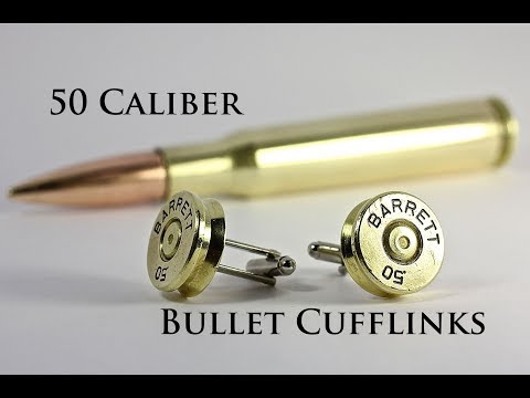 Making cool bullet cuff links from 50 Cal shells