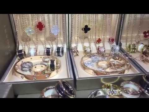 Real gold and diamonds jewelry