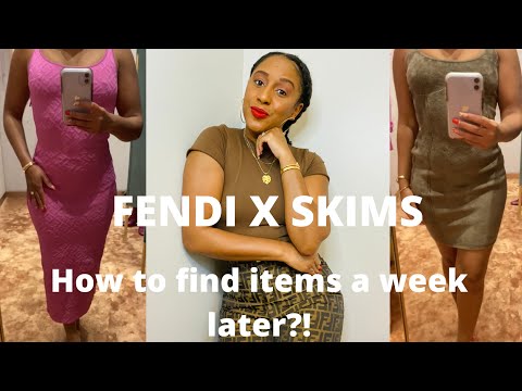 HOW TO FIND FENDI X SKIMS A WEEK LATER:SHOPPING TRY ON HAUL:Everything you need to know|*Worth it?