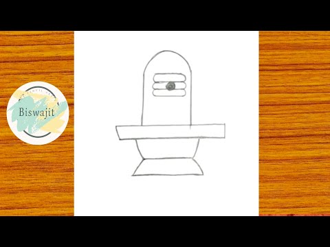 Drawing of Shivling and Trishul | Shivling Drawing Tutorial | #beginners #tutorial #easy#art