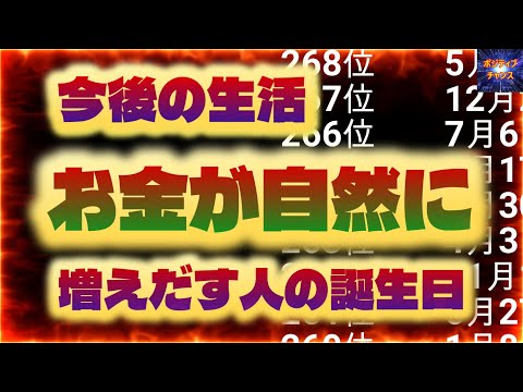 ＠【見ないとヤバイ事に！】【今後の生活お金が自然に増えだす人の誕生日！】【占い誕生日】あなたにとって素晴らしい明日になりますように！金運グッズ発売情報とラッキーデーは説明概要欄をご覧下さい！