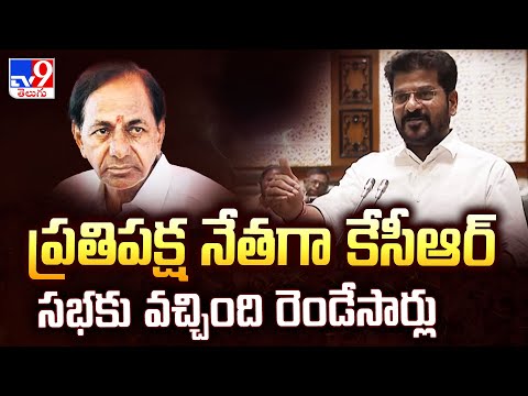 ప్రతిపక్ష నేతగా కేసీఆర్ సభకు వచ్చింది రెండేసార్లు : CM Revanth Reddy - TV9