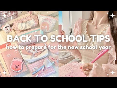 how to actually prepare for the new school year 🏫 back-to-school tips