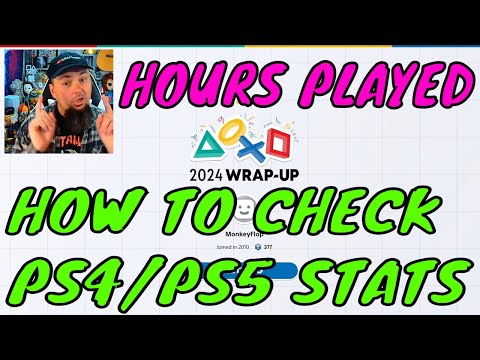 How to Check PS4 PS5 STATS  PlayStation Hours Played Trophies More 2024