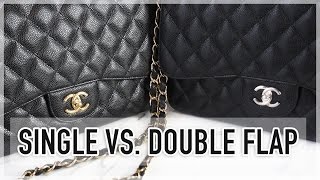 CHANEL CLASSIC FLAP SINGLE VS. DOUBLE COMPARISON